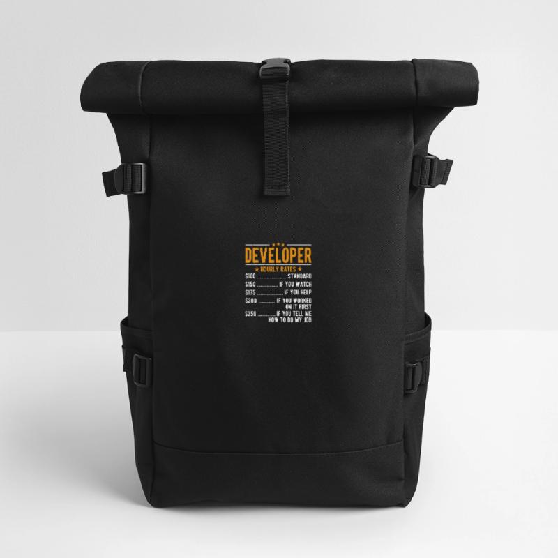 Developer Hourly Wage Roll Top Backpack