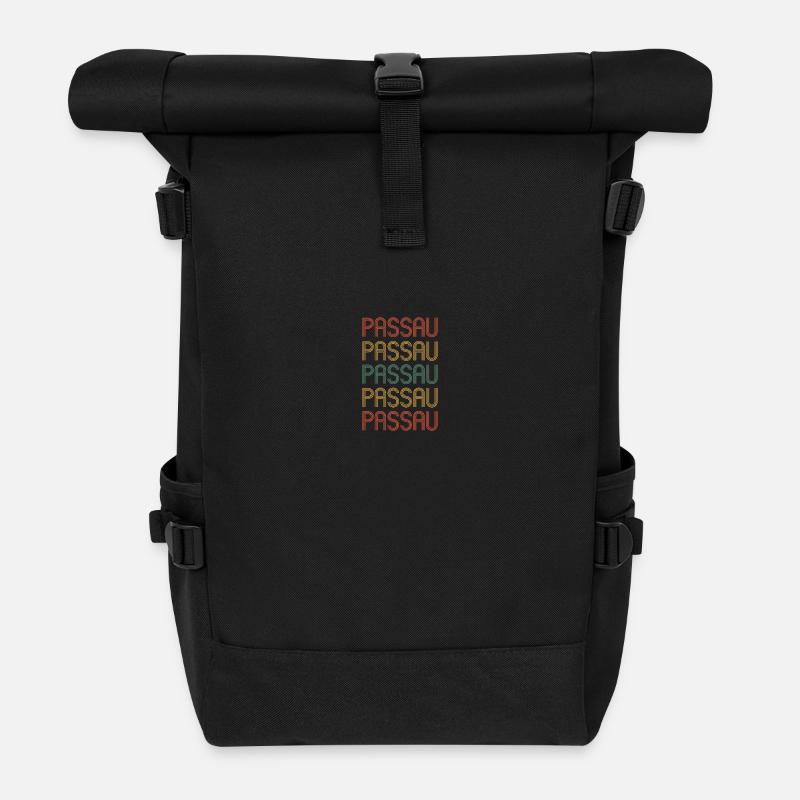 Passauerin Passauer Passau - Rolltop Rucksack - Schwarz
