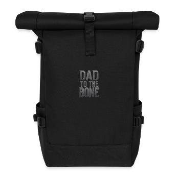 Motif de papa à l’os pour les pères - Sac à dos roll top - noir - Devant