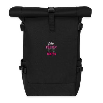 Echte Mädchen tanzen - Rolltop Rucksack - Schwarz - Vorne