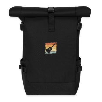 Guitares Retro Design - Sac à dos roll top - noir - Devant