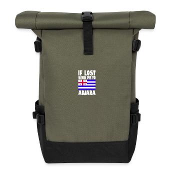 Drapeau de l’Adjarie - Sac à dos roll top - olive/noir - Devant