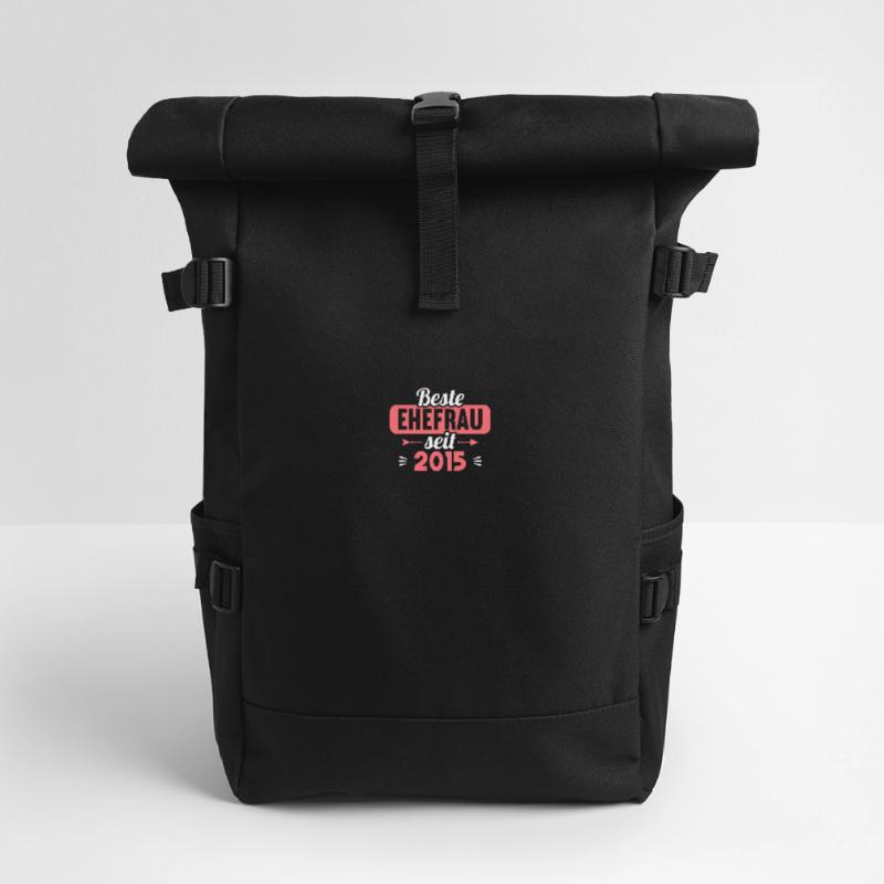 Beste Ehefrau Bester Ehemann seit 2015 Rolltop Rucksack