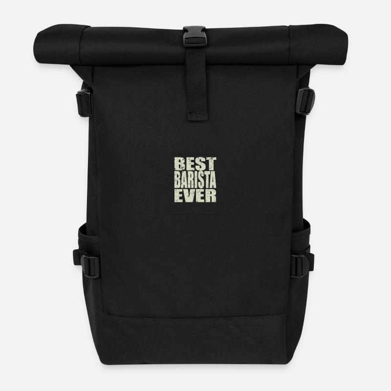 Best Barista ever Barista Geschenk - Rolltop Rucksack - Schwarz
