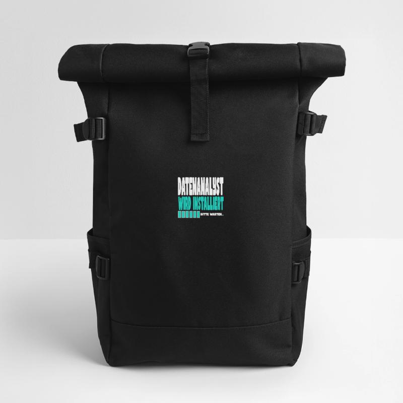 Datenanalyst wird installiert Rolltop Rucksack