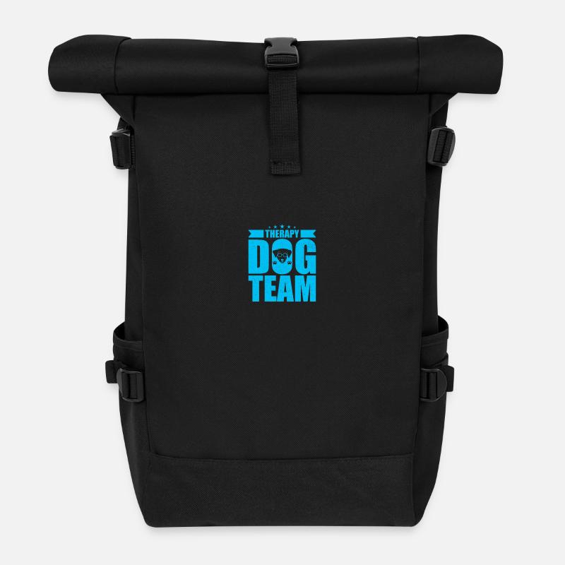 Therapiehunde Team - Rolltop Rucksack - Schwarz