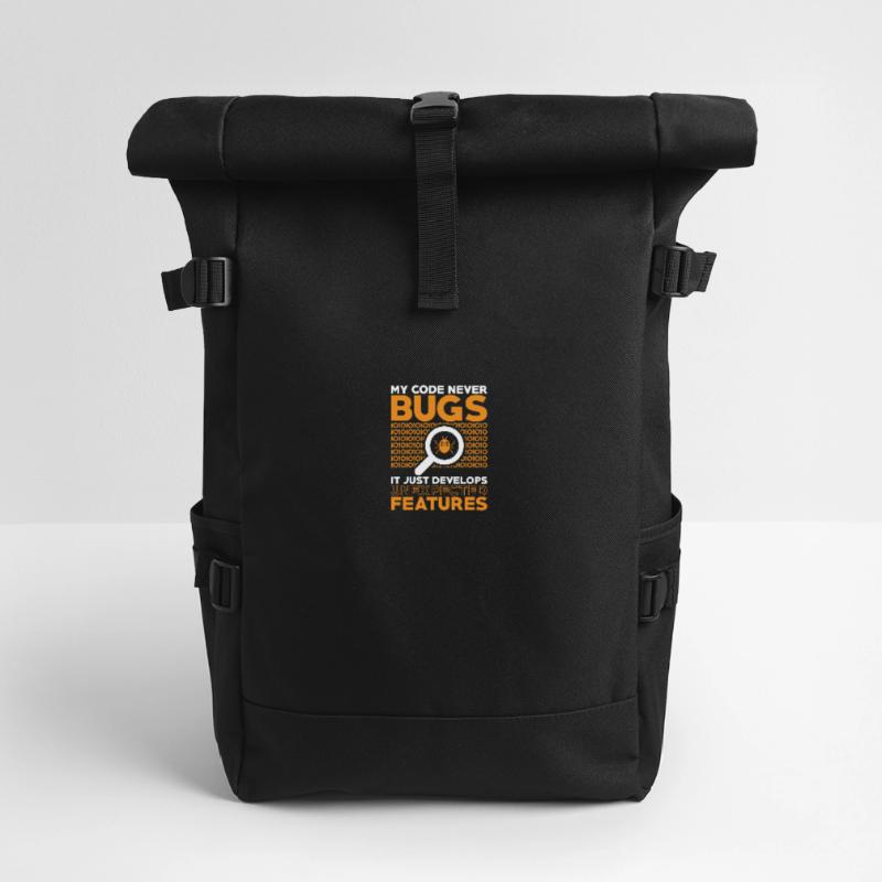 Programmer Developer Coder Code Roll Top Backpack