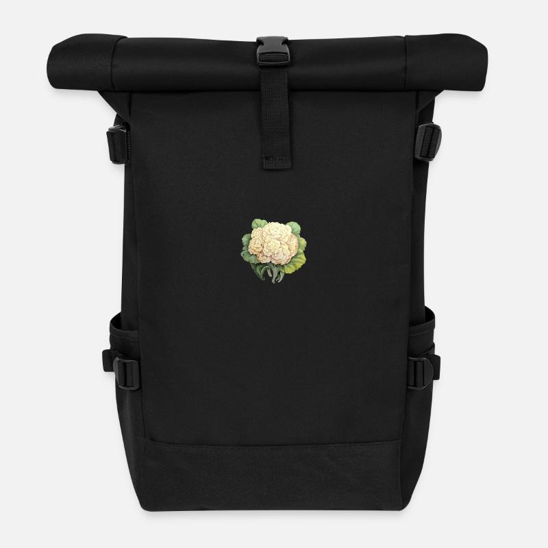 Blumenkohl Gemüse - Rolltop Rucksack - Schwarz