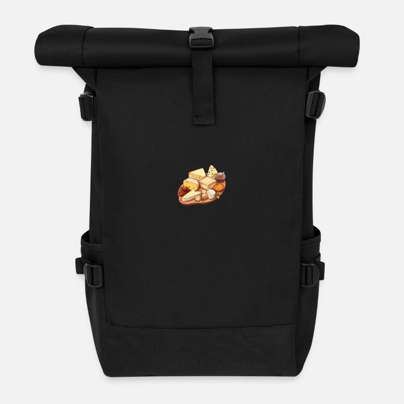 Käseboard - Rolltop Rucksack - Schwarz