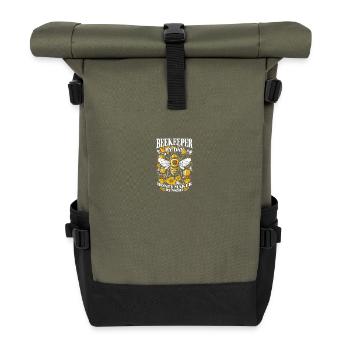 Apiculteur Apiculteur par jour Fabricant de miel par nuit - Sac à dos roll top - olive/noir - Devant