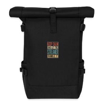 Streamer Retro Gift - Roll Top Backpack - black - Front