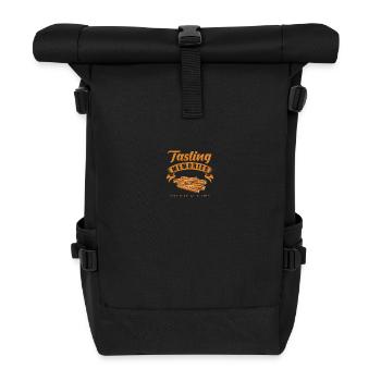 Verkostung von Erinnerungen Churros Genuss - Rolltop Rucksack - Schwarz - Vorne