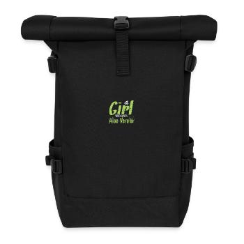 a Girl Who Loves Aloe Vera Medicinal Plant - Roll Top Backpack - black - Front
