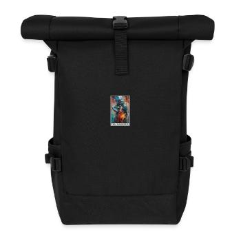 Carte de tarot Le magicien Le magicien - Sac à dos roll top - noir - Devant