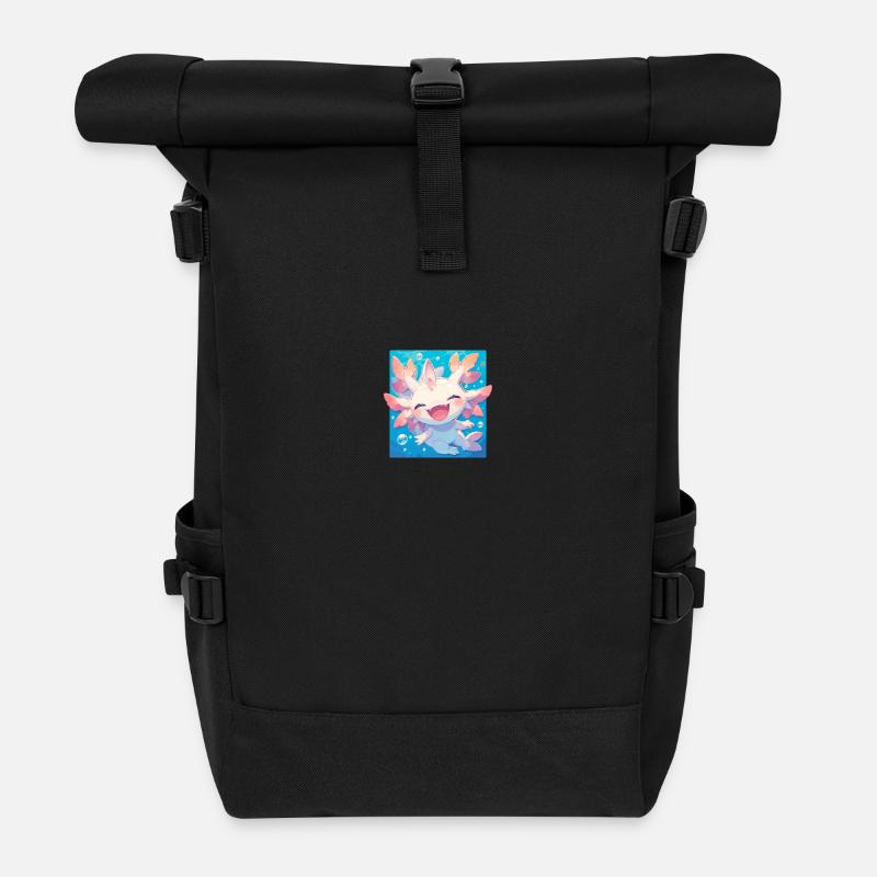 Axolotls Axolotl - Rolltop Rucksack - Schwarz