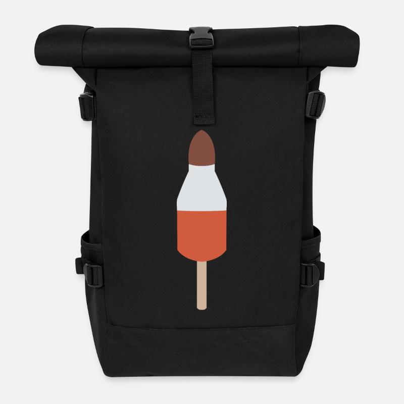 Raketenglace - Rolltop Rucksack - Schwarz