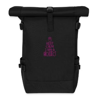 Keep Calm Architect Cool Architect Gift - Roll Top Backpack - black - Front