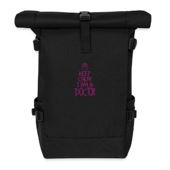 Keep Calm Doctor Cool Gift - Roll Top Backpack - black - Front