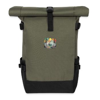 Habitants de la forêt Licornes Licornes Créatures mythiques - Sac à dos roll top - olive/noir - Devant