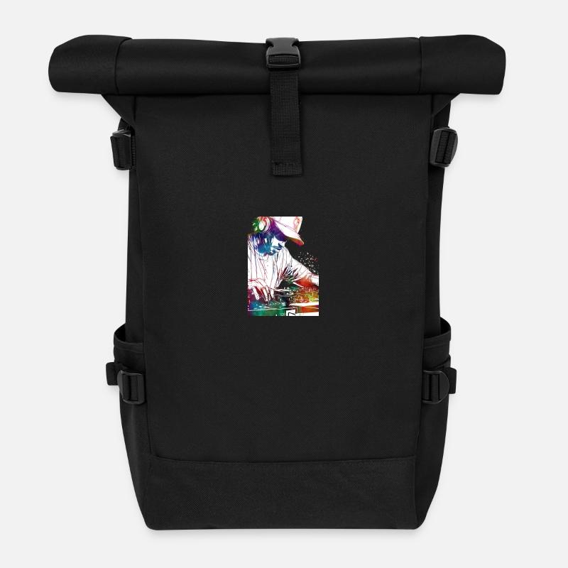 DJ-Musikkonsole - Rolltop Rucksack - Schwarz