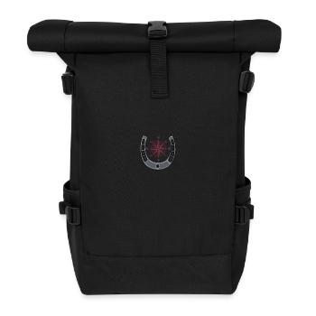 Compass Rider Horseshoe Windrose Trekking Riding - Roll Top Backpack - black - Front