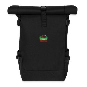 Days until Christmas Christmas season - Roll Top Backpack - black - Front