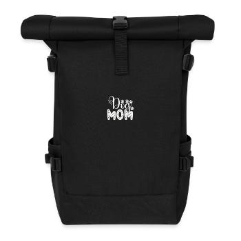 Maman chien - Sac à dos roll top - noir - Devant