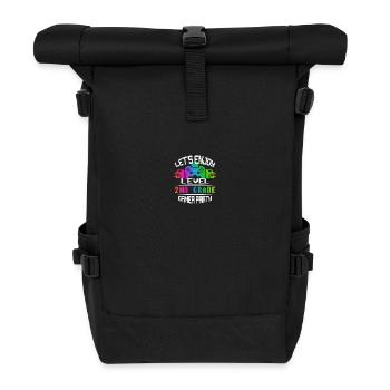 Level 2ND GRADE keep calm and game on - Roll Top Backpack - black - Front