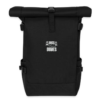 Hunde vor Kerlen - Rolltop Rucksack - Schwarz - Vorne