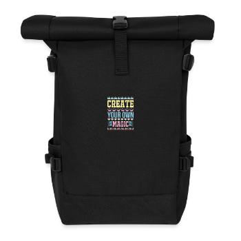 Créez votre propre licorne magique - Sac à dos roll top - noir - Devant