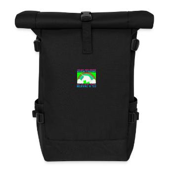 Licorne VOUS AVEZ PEUT-ÊTRE CESSÉ DE CROIRE - Sac à dos roll top - noir - Devant