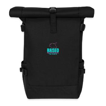 Élevé par des sirènes et des licornes - Sac à dos roll top - noir - Devant