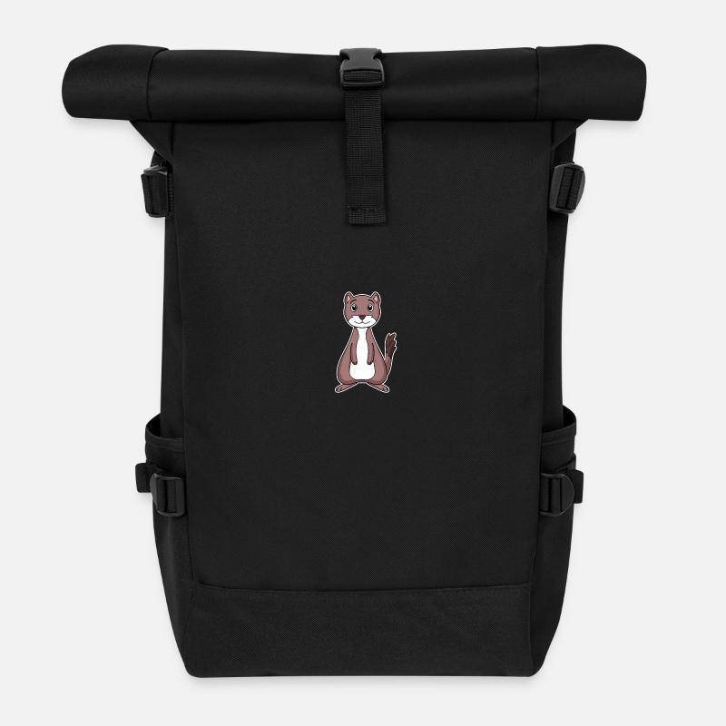 Wiesel Marder - Rolltop Rucksack - Schwarz