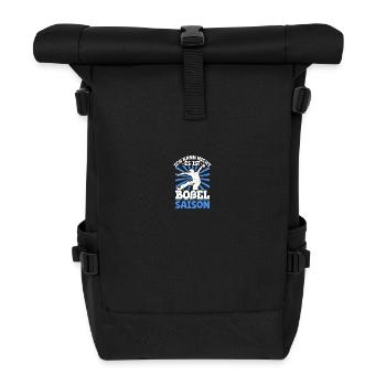 Ich kann nicht es ist Boßel Saison - Bosseln - Rolltop Rucksack - Schwarz - Vorne