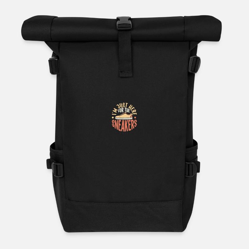 Bin nur wegen der Sneaker hier - Schuhsammler - Rolltop Rucksack - Schwarz