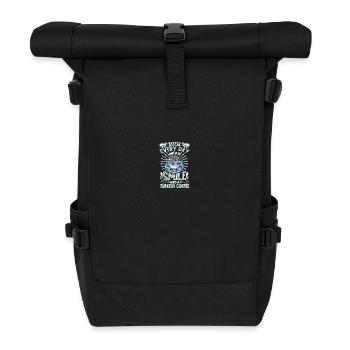Souriez avec du café turc - Sac à dos roll top - noir - Devant