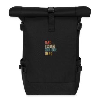 Conten Schöpfer, Vater, Ehemann, Held - Rolltop Rucksack - Schwarz - Vorne