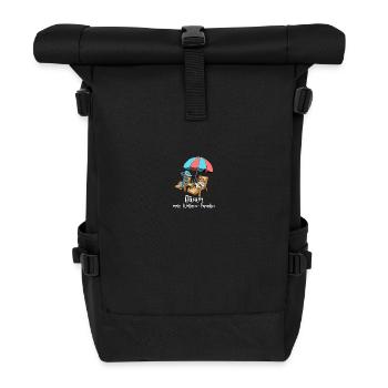 Wellness-Paradies Seebad Büsum - Rolltop Rucksack - Schwarz - Vorne
