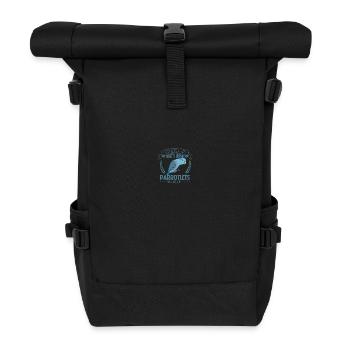 Federn und Freude - Sperlingspapagei - Rolltop Rucksack - Schwarz - Vorne