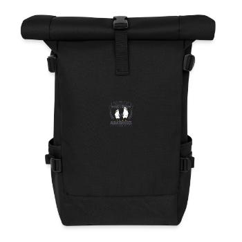 Federn und Freude - Albatros - Rolltop Rucksack - Schwarz - Vorne