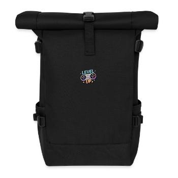 Level Up - Manette de jeu - Sac à dos roll top - noir - Devant