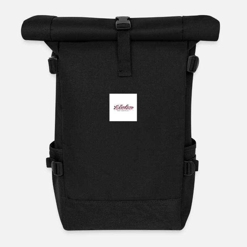 "Love" Valentine's Day Gift - Roll Top Backpack - black