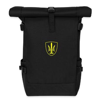 Ukraine - Roll Top Backpack - black - Front