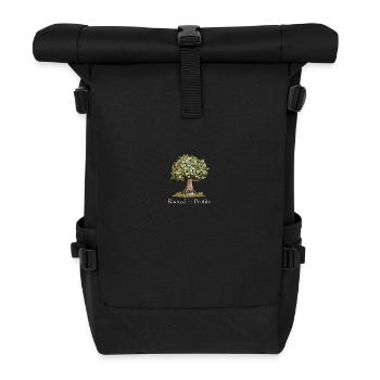 Money Tree Magic "Rooted in Profits" - Roll Top Backpack - black - Front