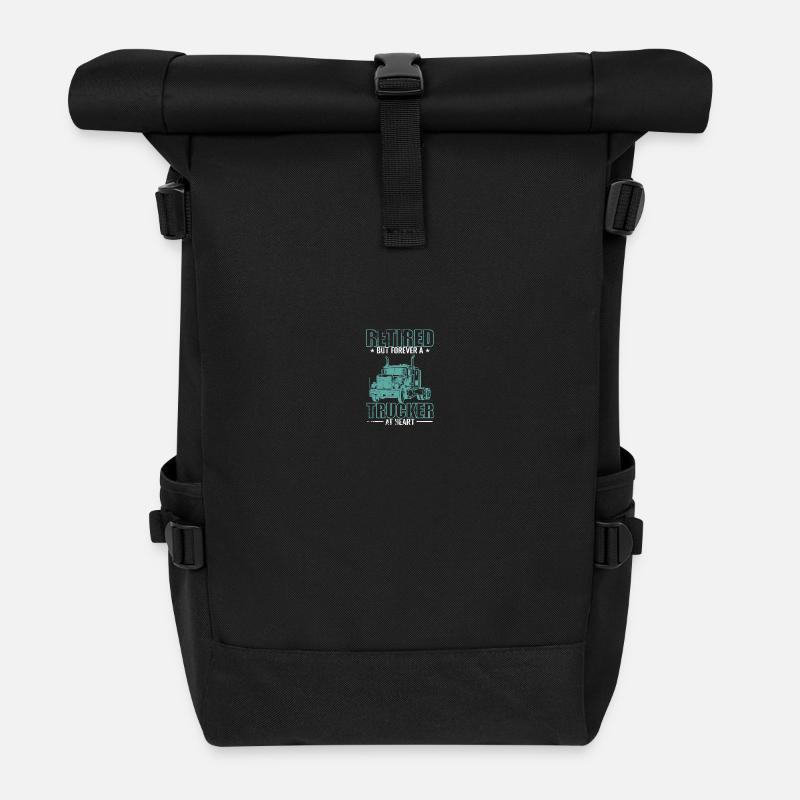 Retraité mais toujours camionneur Beruf - Sac à dos roll top - noir