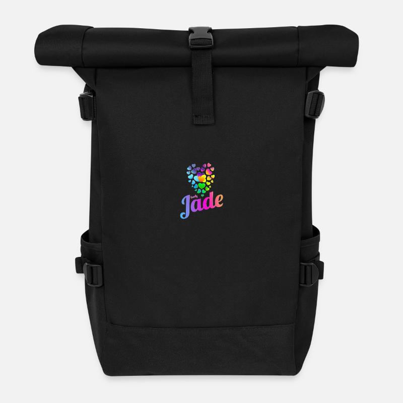 Jade - Sac à dos roll top - noir