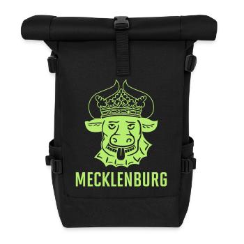 Mecklenburger Ochse - Rolltop Rucksack - Schwarz - Vorne