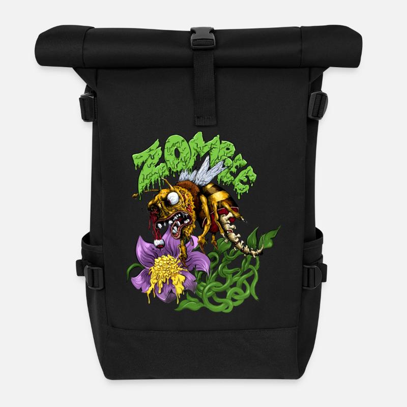 Zombee - Sac à dos roll top - noir