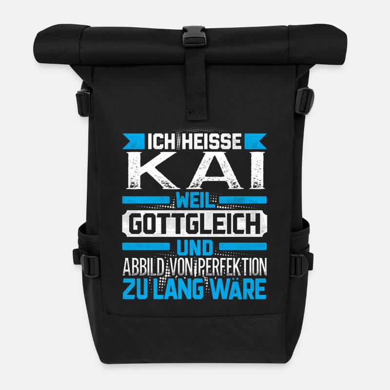 KAI - Gottgleich - Rolltop Rucksack - Schwarz
