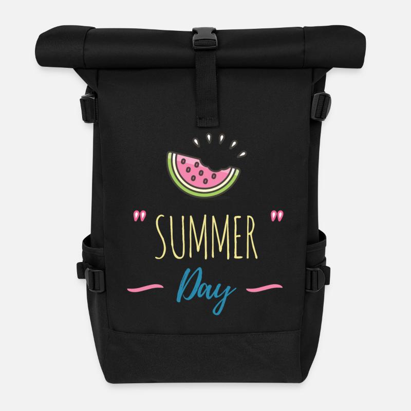 Summer Day Holiday! - Sac à dos roll top - noir